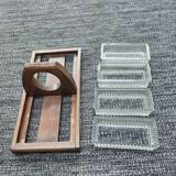 Art Deco wooden and glass servant