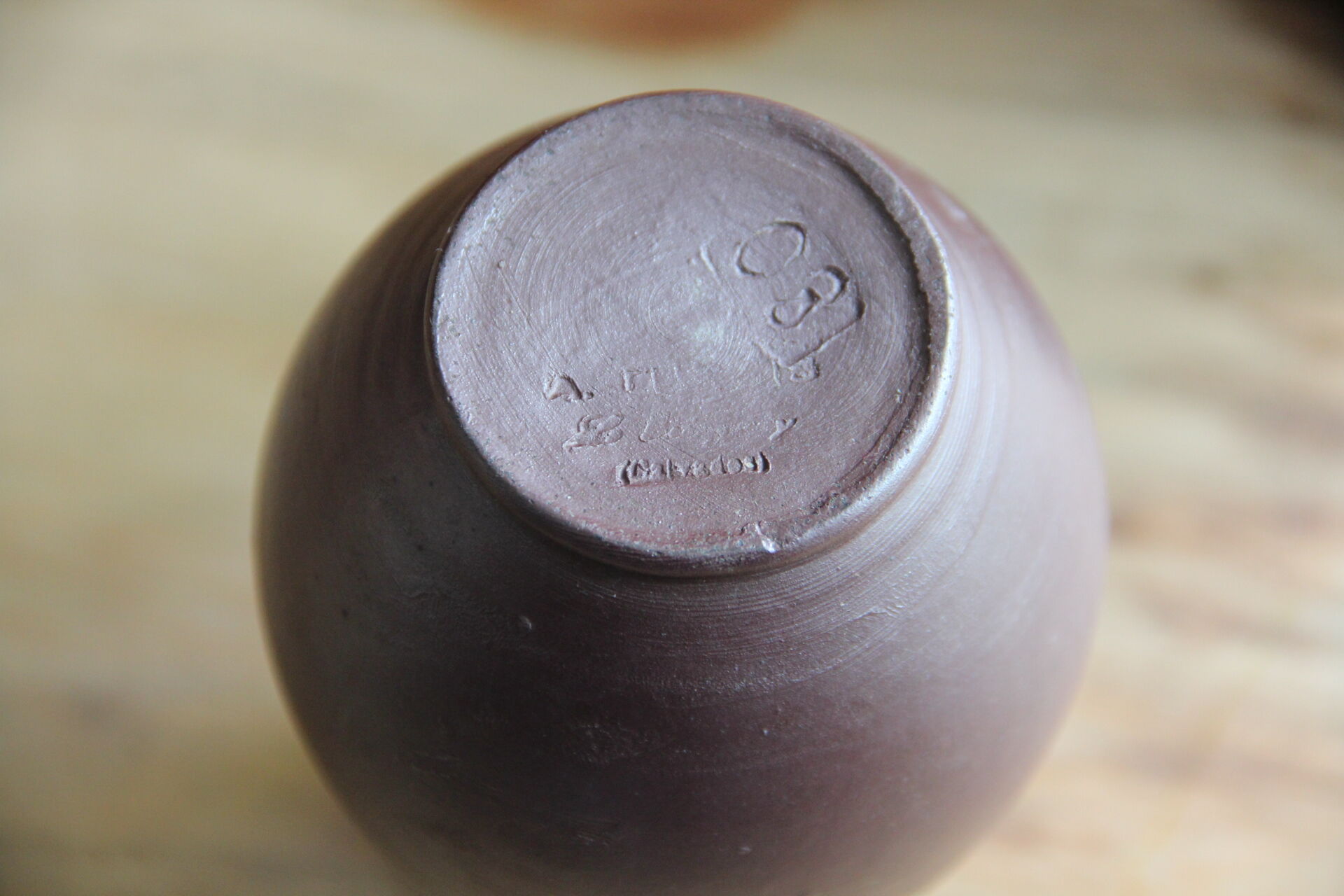 Dark sandstone small jug