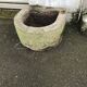 Old blue stone bin