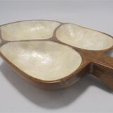 Wooden and mother-of-pearl pocket emptier