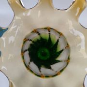 Très grand vase en verre bicolore, milieu du XX ème siècle.
