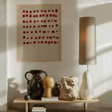 Abstract red art print 50x70cm