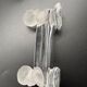 12 Baccarat crystal knife holders, Houdon model, 19th century.