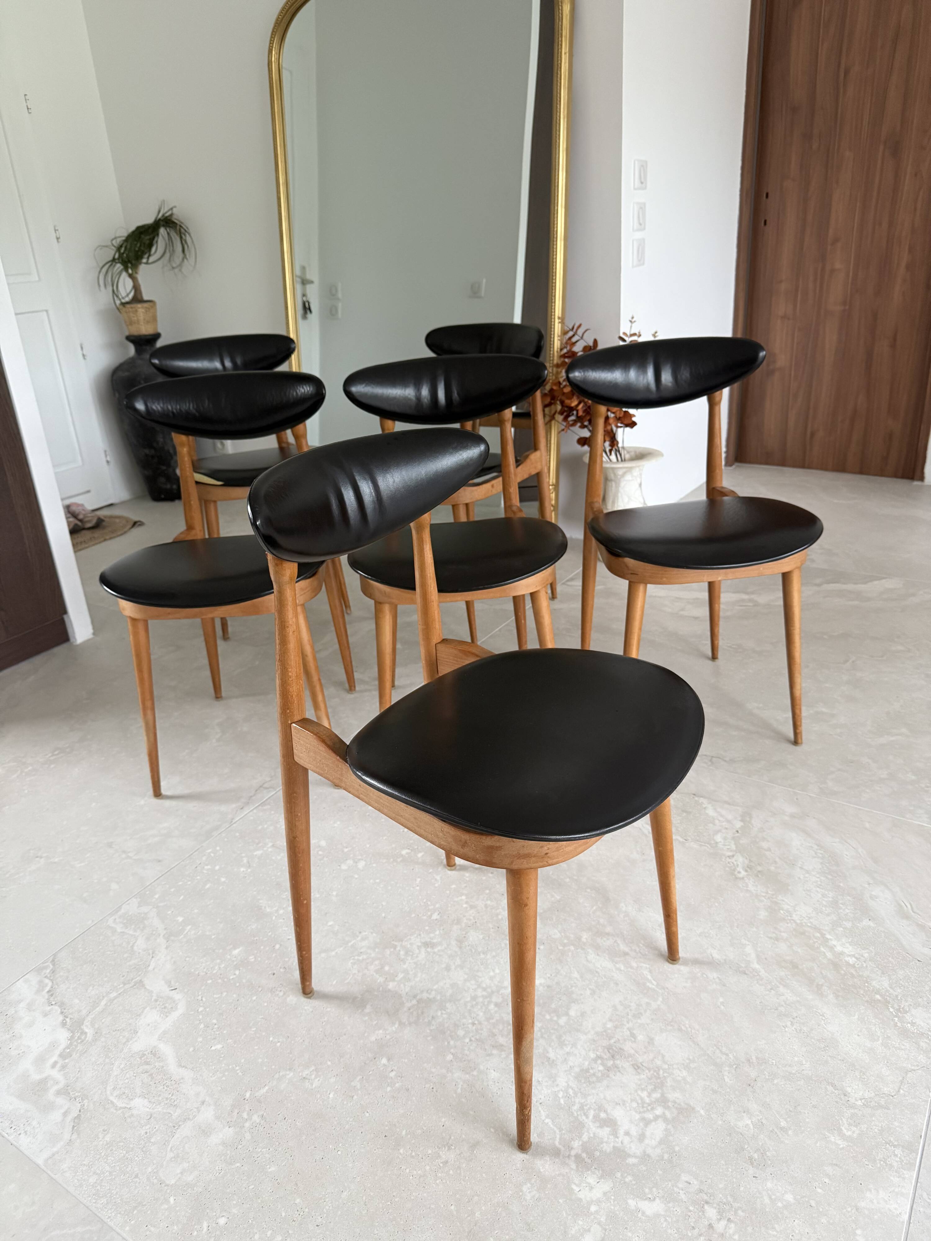 Lot de 5 chaises Baumann Licorne