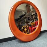 Vintage walnut mirror, 60 cm