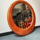 Miroir vintage en noyer, 60 cm