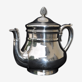 Christofle teapot with pine cone