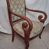 Cross-back armchair in Directoire style