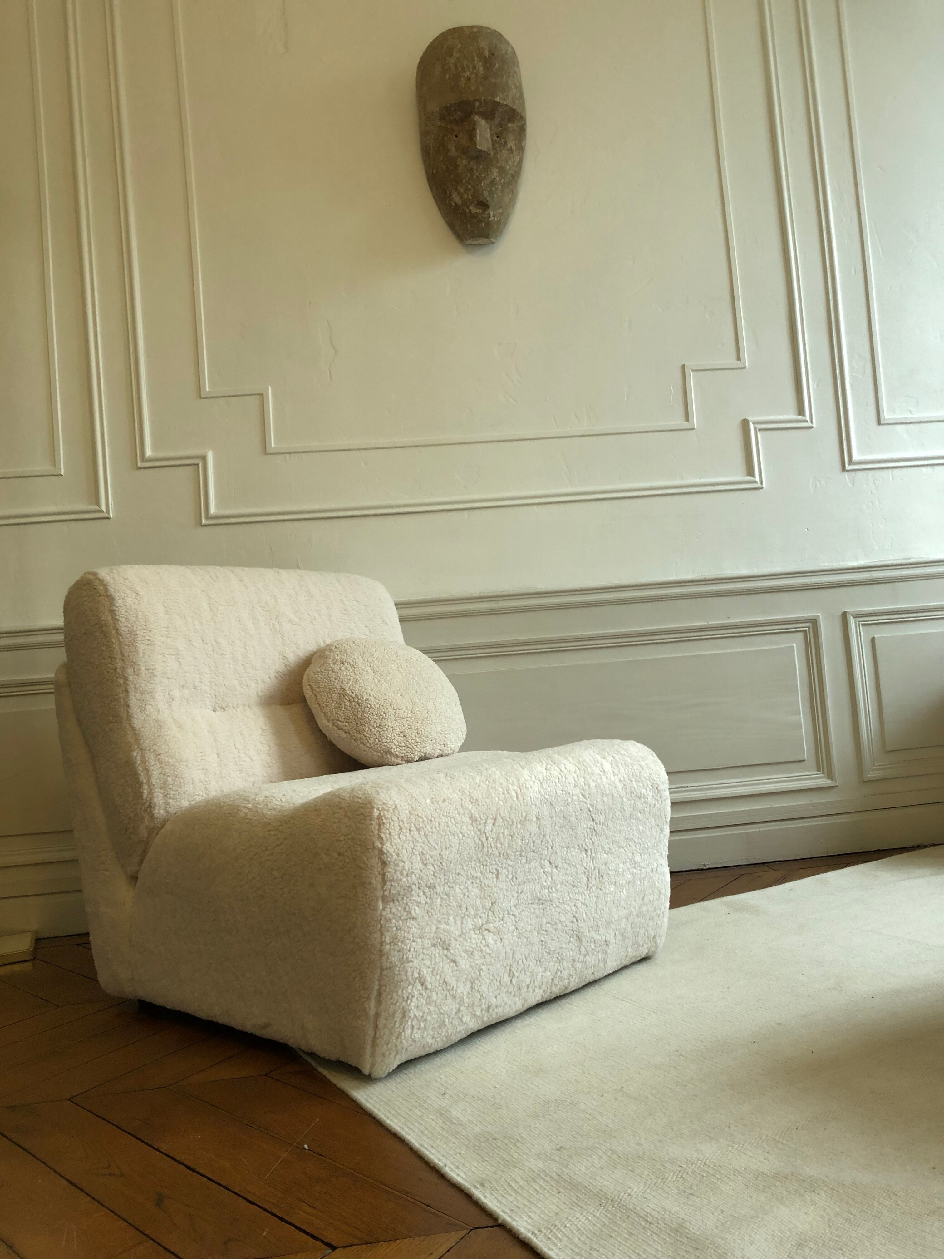 Vintage heater sheep's wool