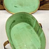 Old bent wood fur hat box