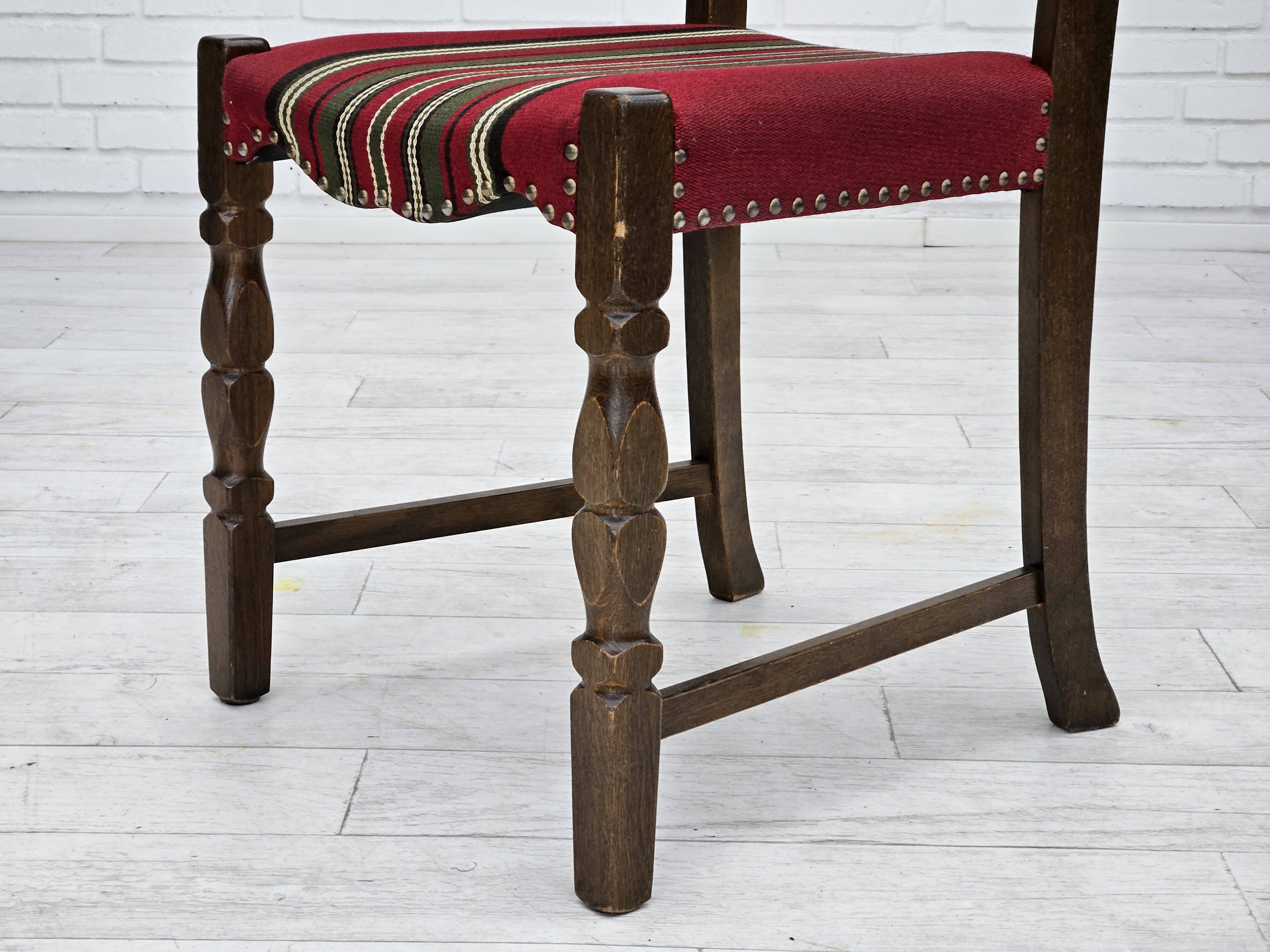 1960s, set of 5 pcs Danish dinning chairs, original good condition.