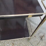 Brass rolling dessert table
