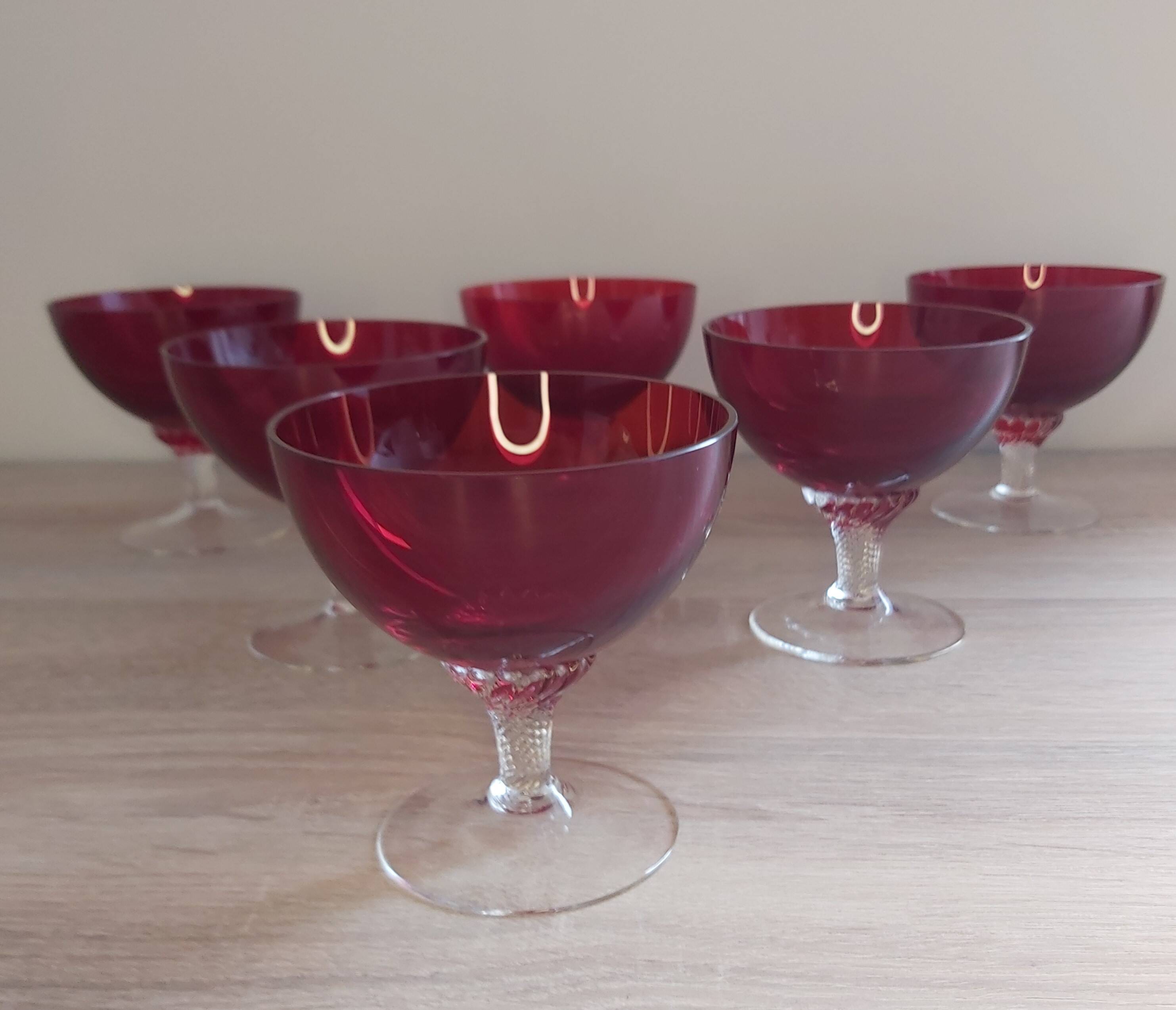 Set of six glasses, Murano