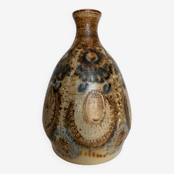 Vase en céramique signé JC Courjault