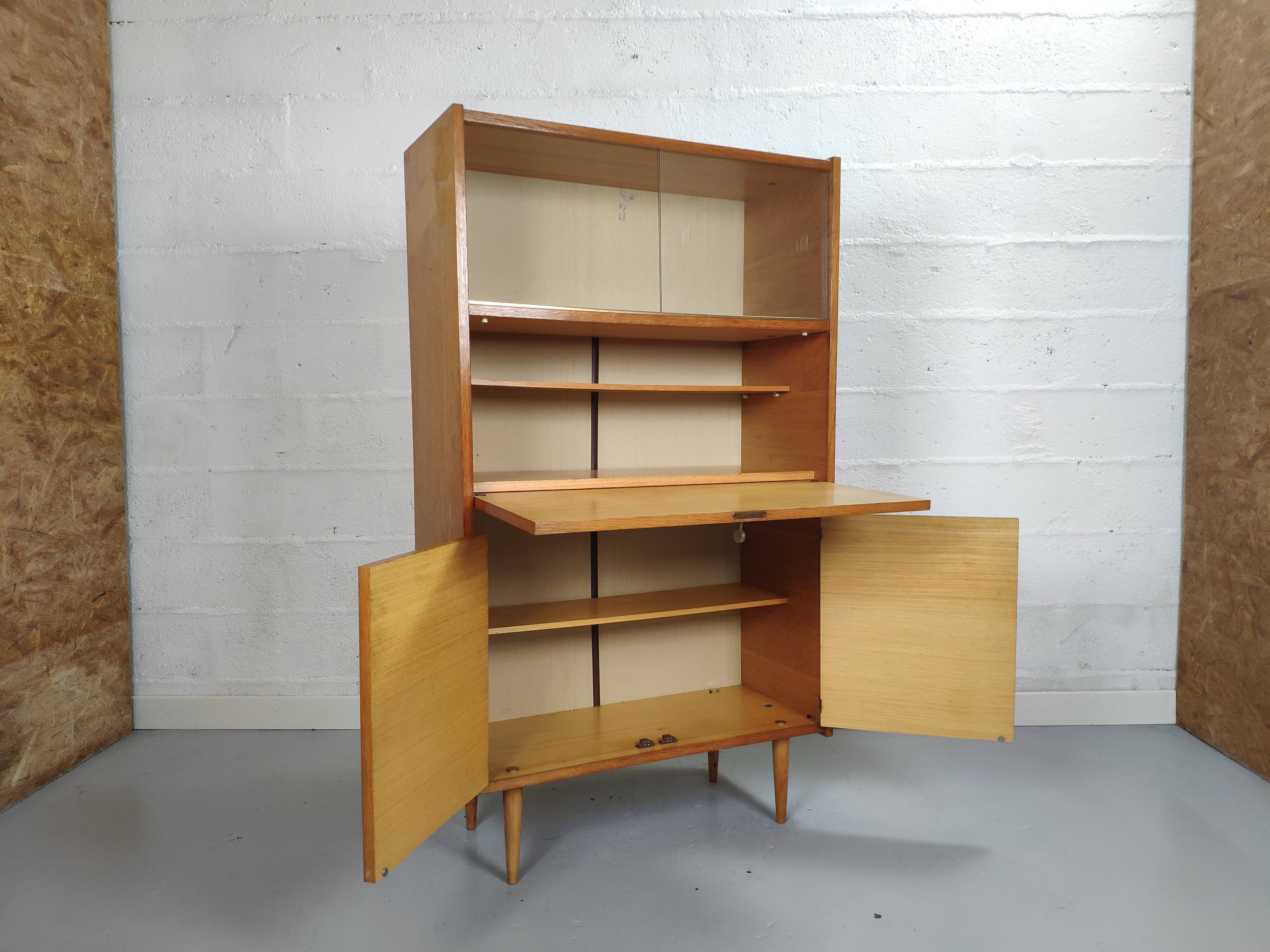 Vintage glass secretary