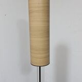 Vintage side table floor lamp and paper holder