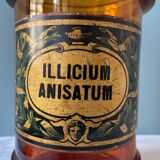 Amber brown glass medicine jar