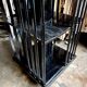 Napoleon III rotating bookcase in black wood