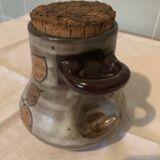 Stoneware pitcher and pot set