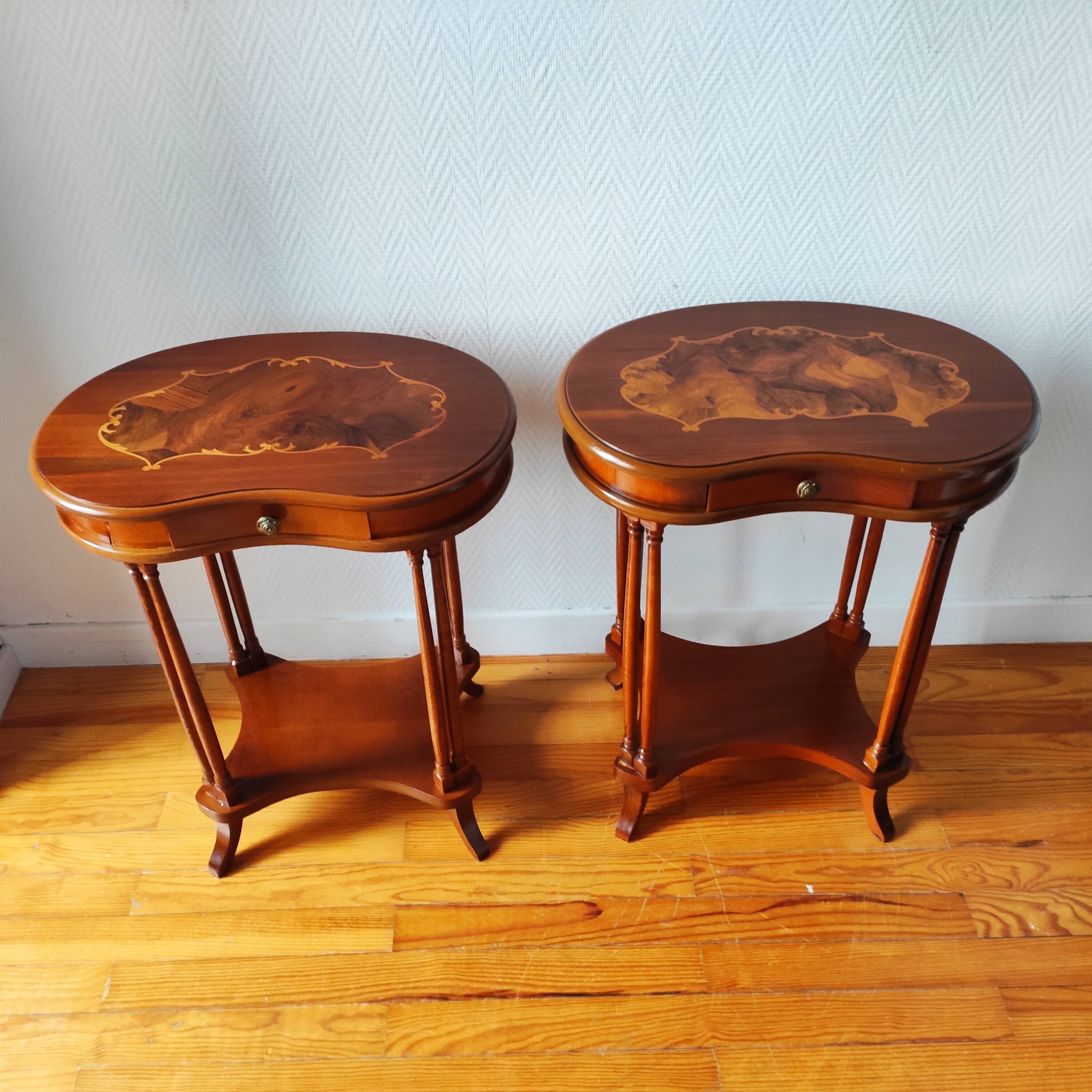 Pair of classic bedside tables.