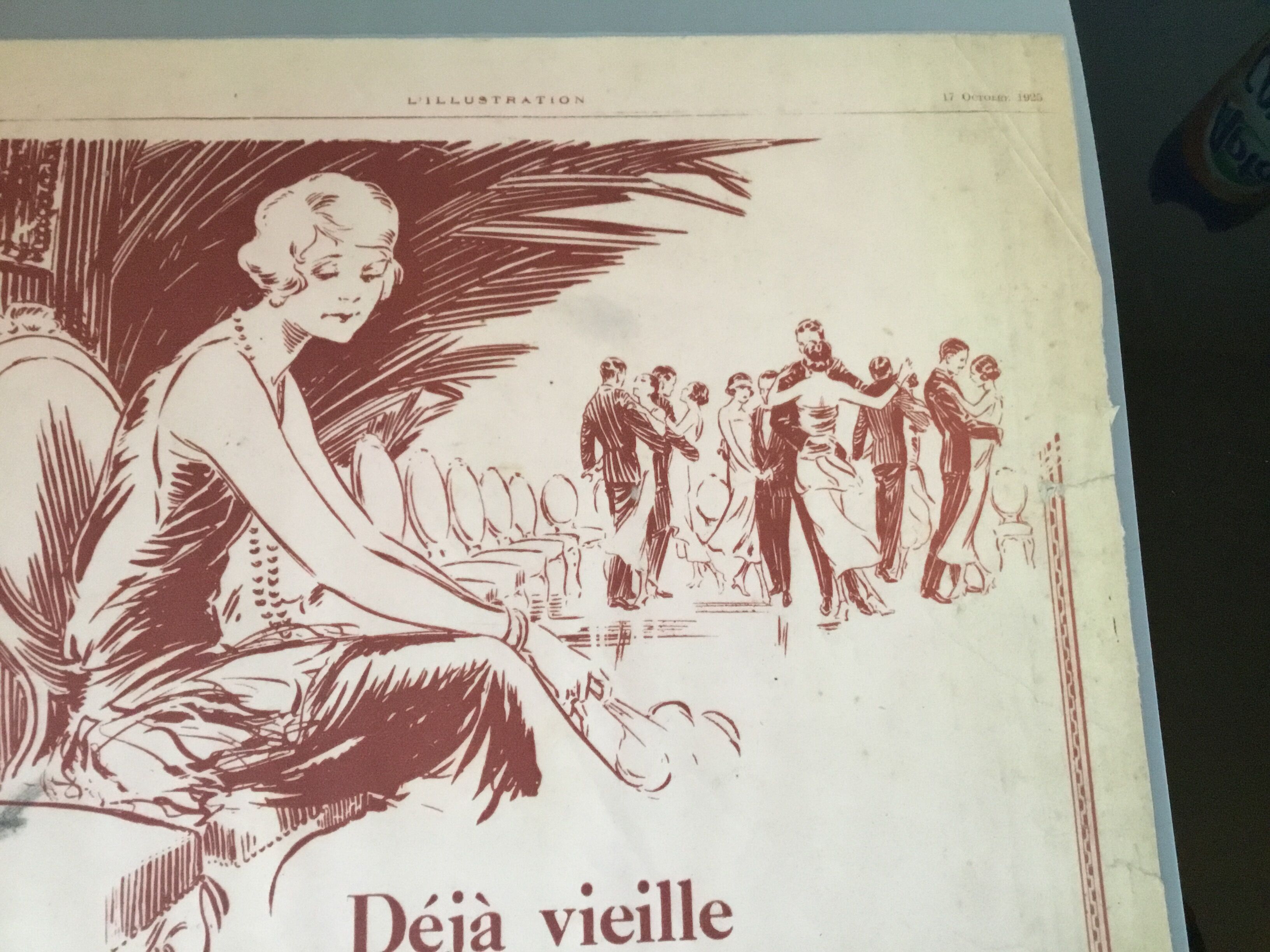 Vintage advertising to frame the oreal