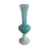Blue opaline vase