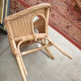 Fauteuil rotin enfant