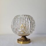 Art Deco bronze and glass lamp