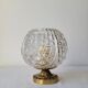 Art Deco bronze and glass lamp