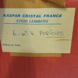 6 verres à vin en cristal 24% Cristallerie Kaspar Lemberg Lorraine vintage
