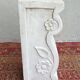 Column pedestal in sculpted Carrara marble