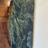 Exquisite Louis XV Style Bombé Commode with Musical Marquetry & Marble