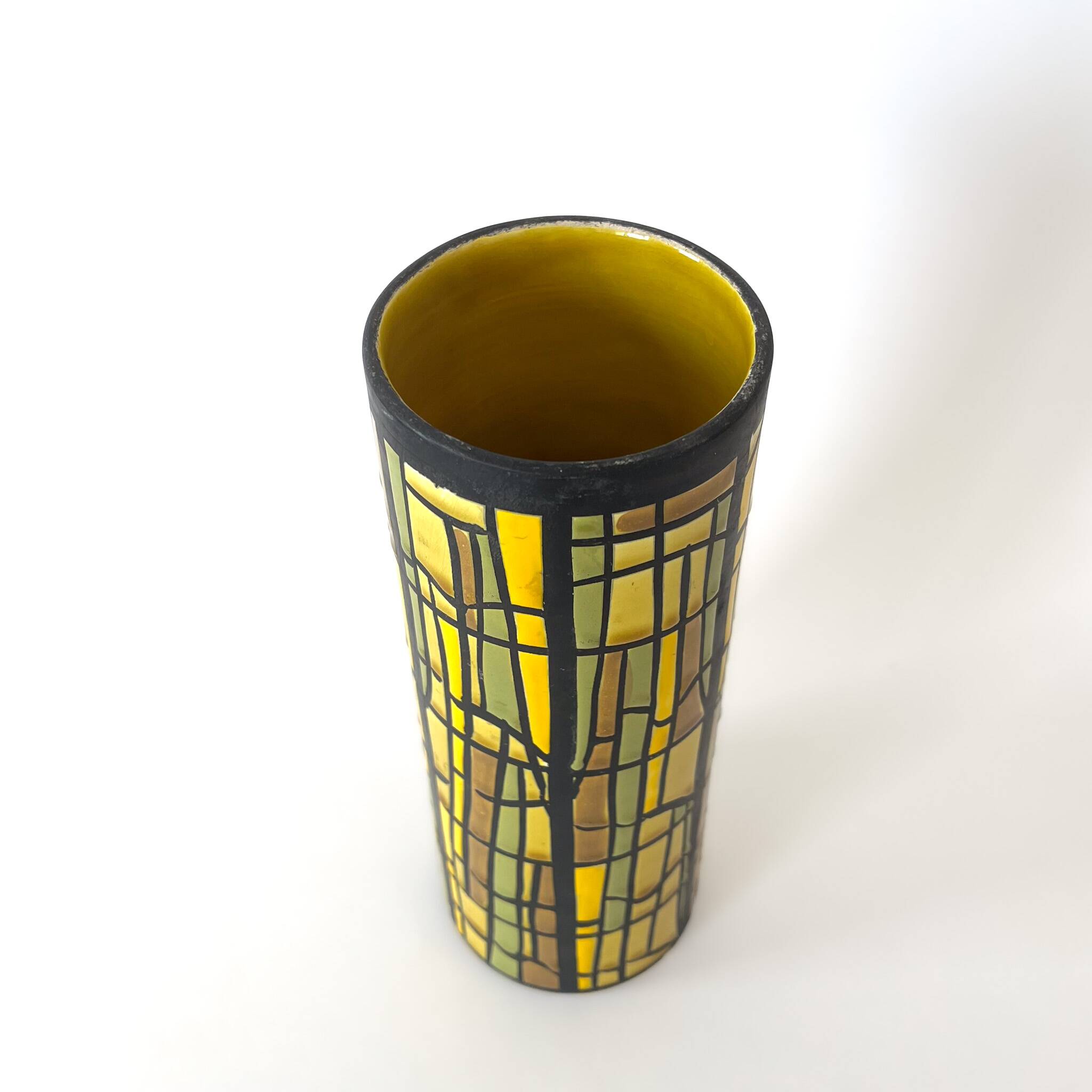 Alvino Bagni roll vase for Raymor – Italian glazed ceramic - MCM