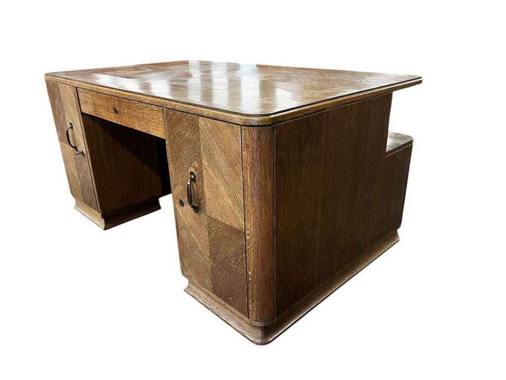 Bureau art déco XL vintage / bureau double face