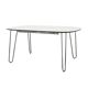 Table blanche, design italien, années 1990, production : Italie