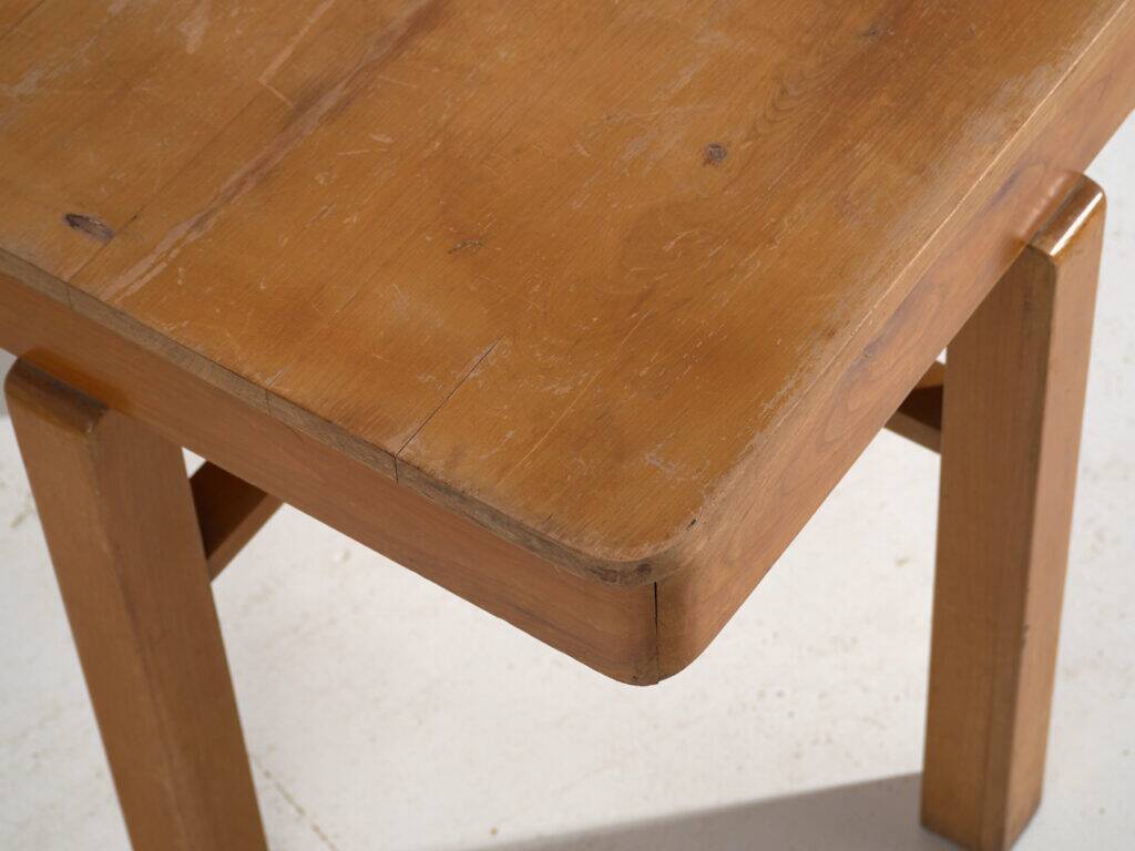 Antique solid wood work table – European side table – circa 1920–1950