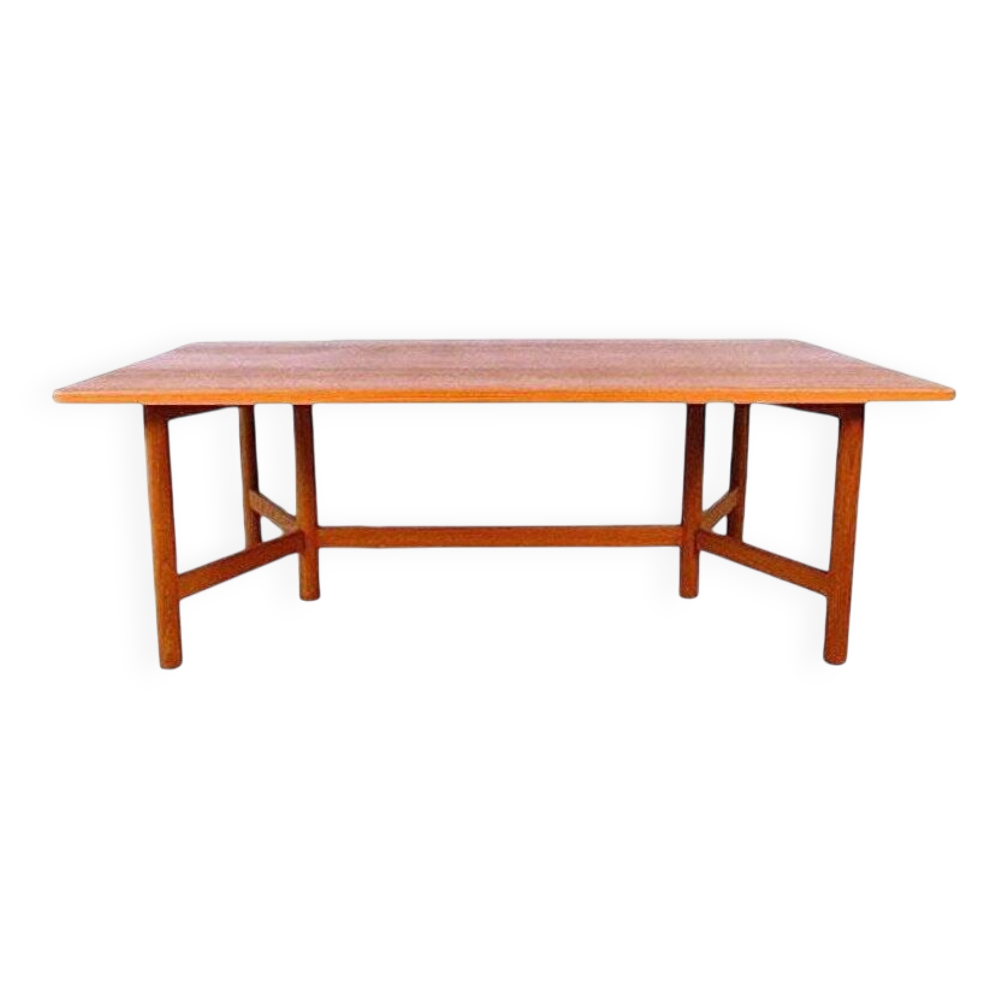 Large Scandinavian modern teak coffee table from Rasmus Solberg, 1960s