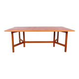 Large Scandinavian modern teak coffee table from Rasmus Solberg, 1960s