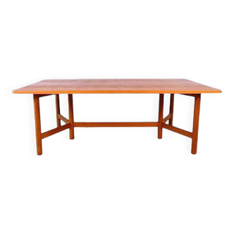 Large Scandinavian modern teak coffee table from Rasmus Solberg, 1960s