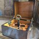 Liqueur cellar period Charles X 19 eme and crystal factory 19 eme complete