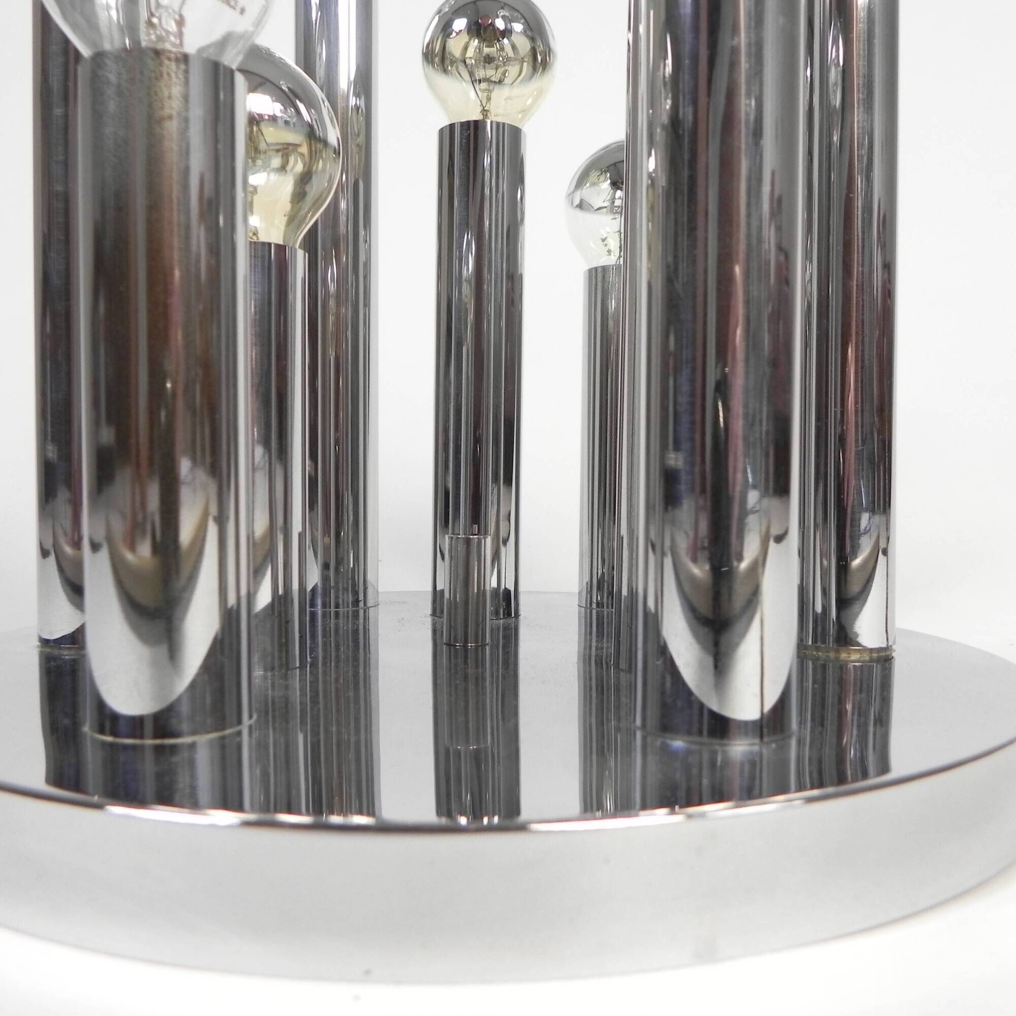 Sciolari 9-light ceiling lamp for Boulanger, 1970s