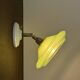 Vintage lampshade in green and gold glass