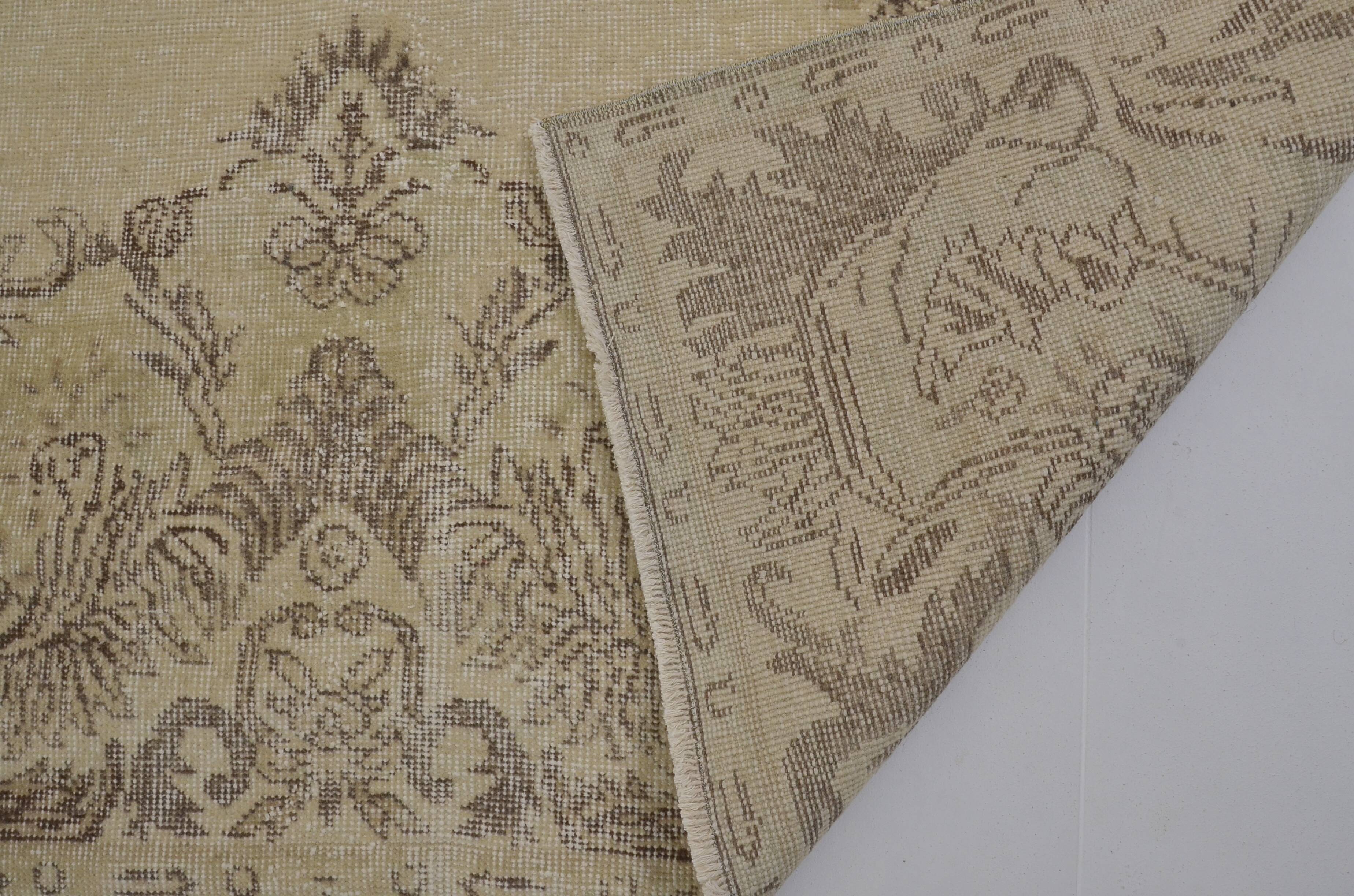 Oushak Floral Handmknotted Carpet SKU 1838