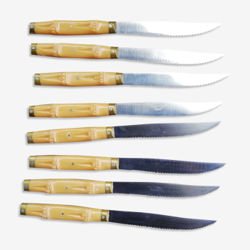 Bamboo handle knives