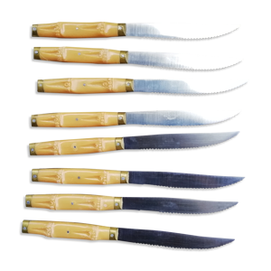 couteaux manche bambou