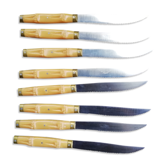 Bamboo handle knives