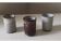 Set of 3 small Roger Collet Vallauris stoneware liqueur glasses