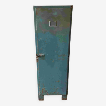 Meuble armoire à 1 porte industriel métal 1950