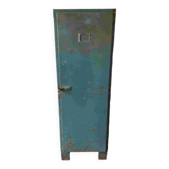Industrial metal 1-door wardrobe unit 1950