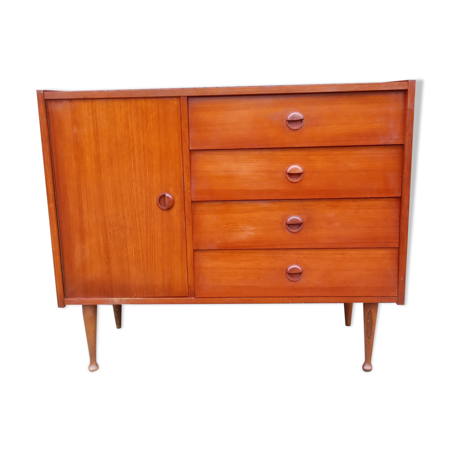 Teak chest of drawers 60s